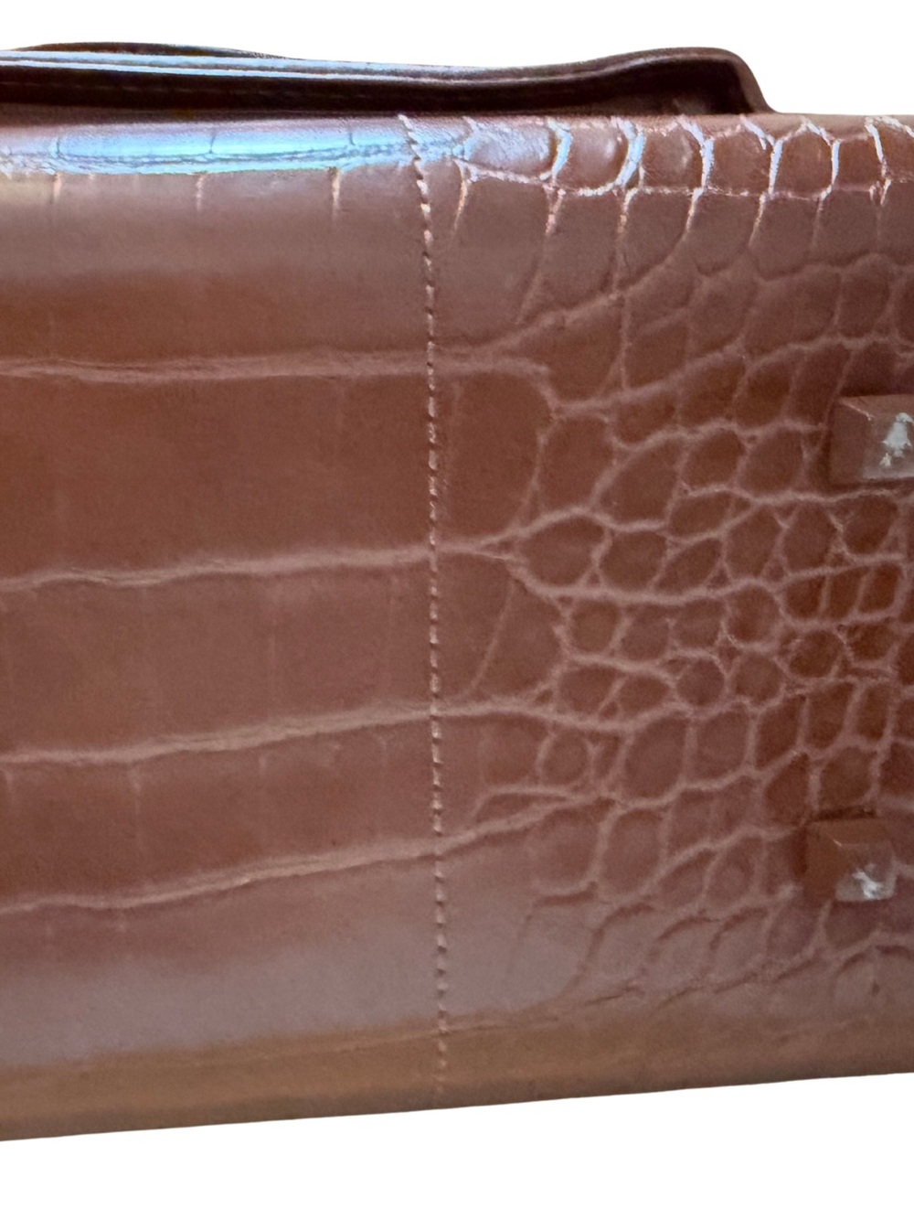 BEIS Work Tote Croc-Embossed Maple - Picture 9 of 12